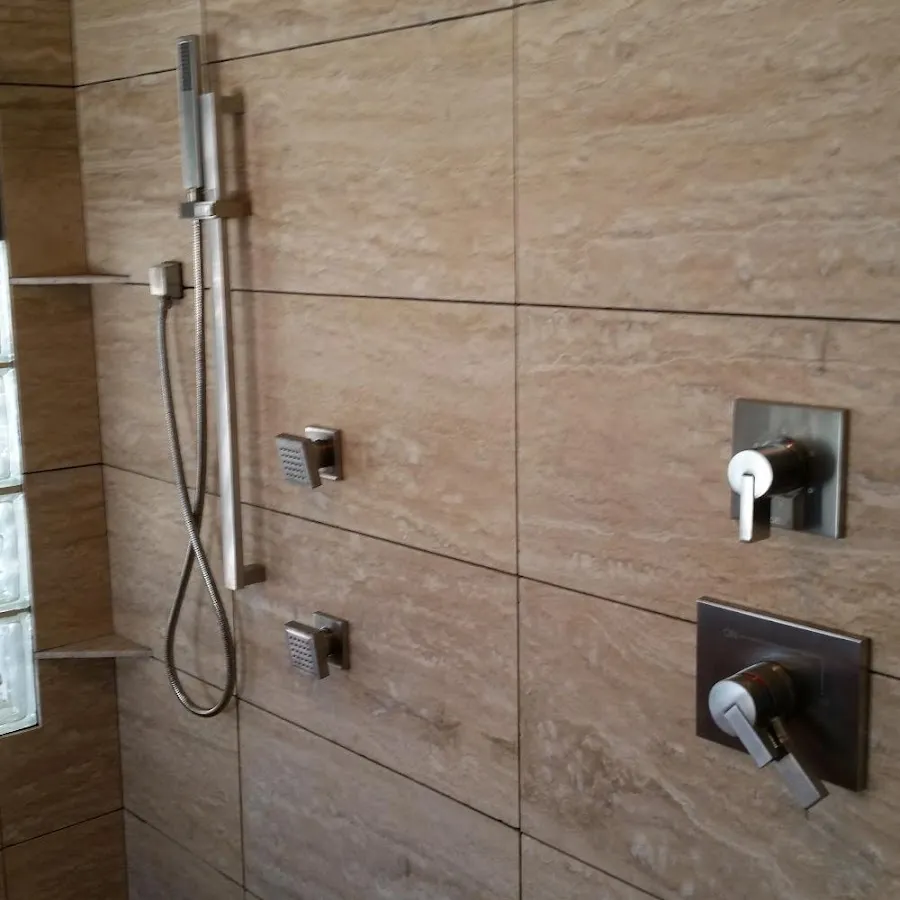 Shower fixture installation for Water Heater Replacement in Vincennes